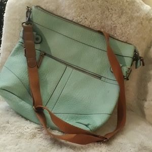 Aqua blue purse